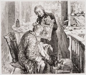 La cruche cassée - Adolph Menzel